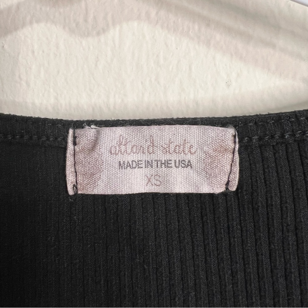Altar'd State Ribbed Knit Twist Front Bodysuit - Picture 6 of 7